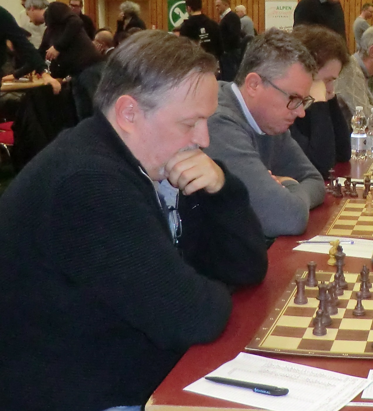 Aleksandar Panjkovic von der SG Kaltern/Trawmin einer der 4 Spieler mit 2 aus 2.